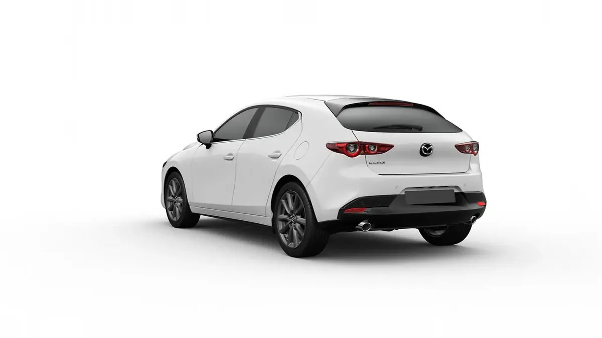 Mazda 3 2.5L e-Skyactiv G MHEV 140CV 6AT Centre-Line en renting en Málaga — Trasera