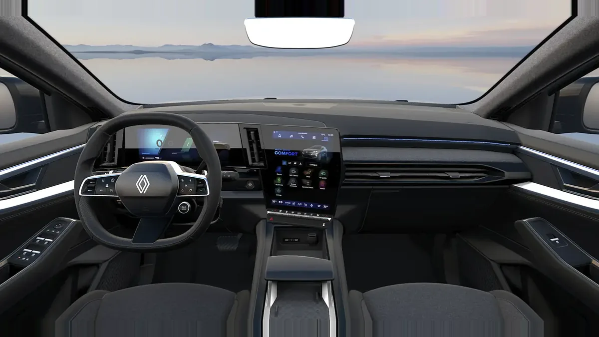 Renault ESPACE TECHNO E-TECH FULL HYBRID 200CV en renting en Málaga — Delantera